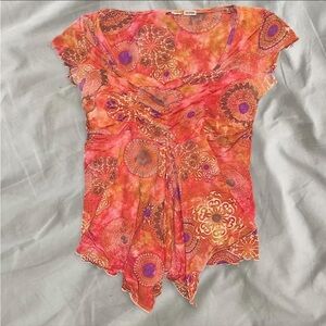 y2k mesh flowy top🪸